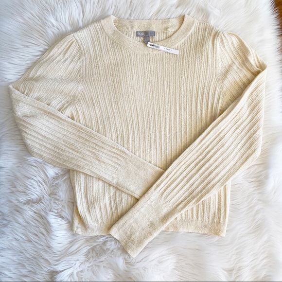 ASOS Cream Ribbed Sweater - Picture 3 of 11